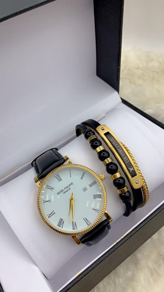 Men wristwatch & Bracelet