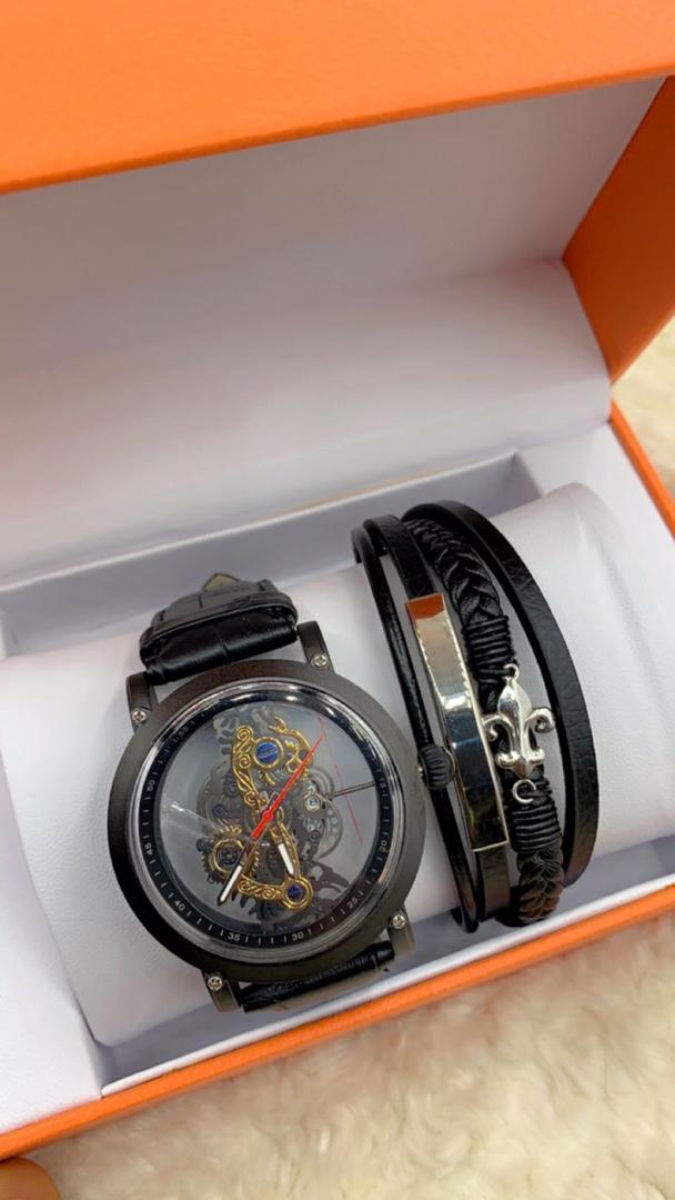 Men wristwatch & Bracelet